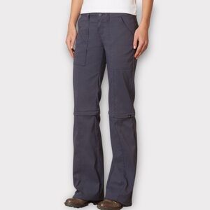 Prana Monarch Convertible Hiking Pants Women's 10 Blue Purple Zip Off Active